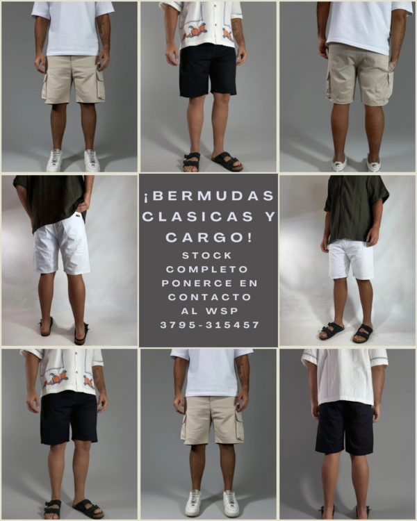 BERMUDAS CLASICAS Y CARGO