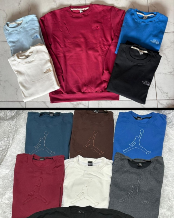 BUZO FRIZADO SIN CAPUCHA JORDAN Y THE NORTH FACE